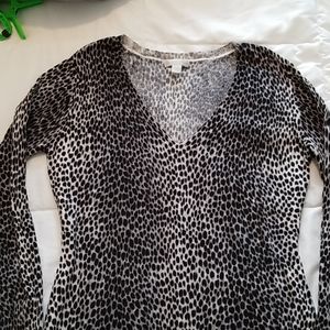 Leopard print sweater